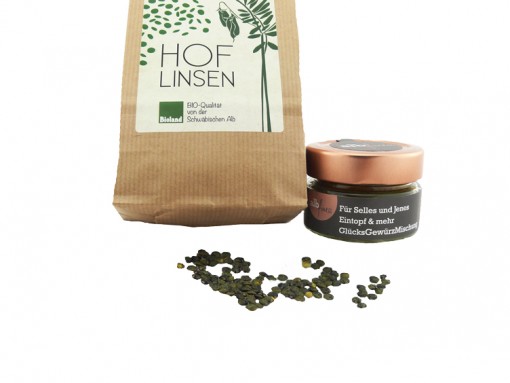 Lecker und fein Linsen und Gewürz.